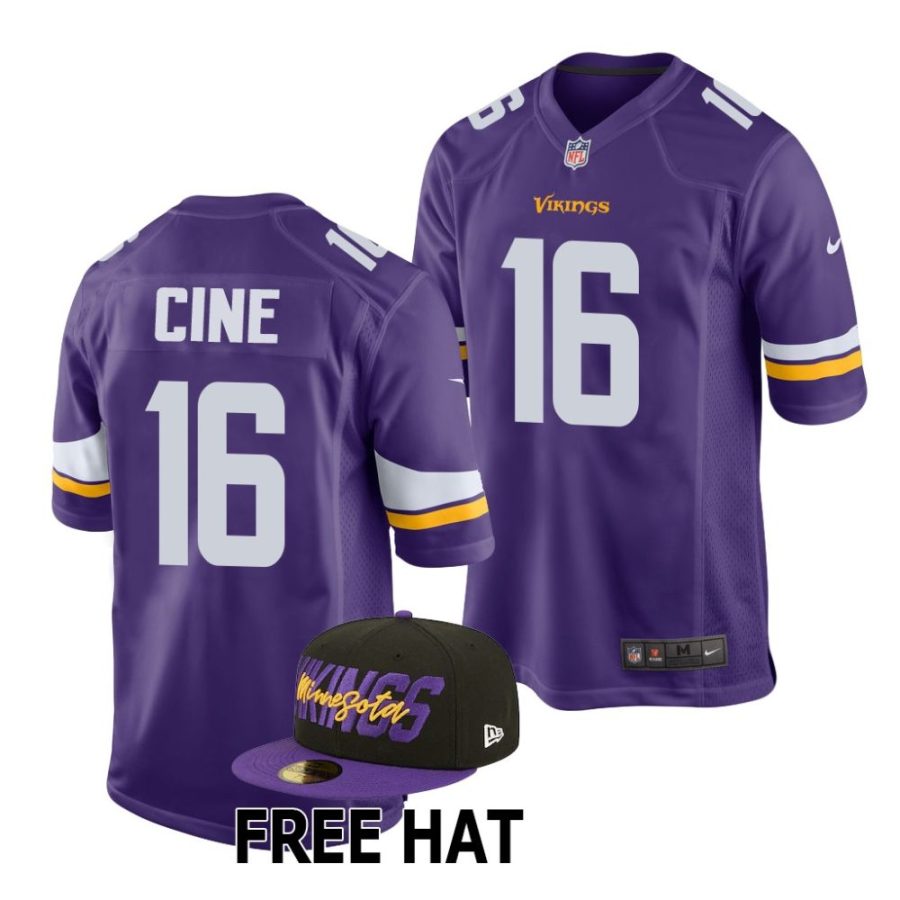 lewis cine minnesota vikings 2022 nfl draft game men purple jersey scaled