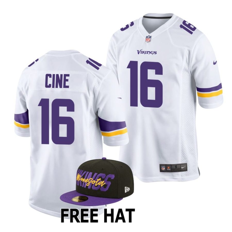 lewis cine minnesota vikings 2022 nfl draft game men white jersey scaled