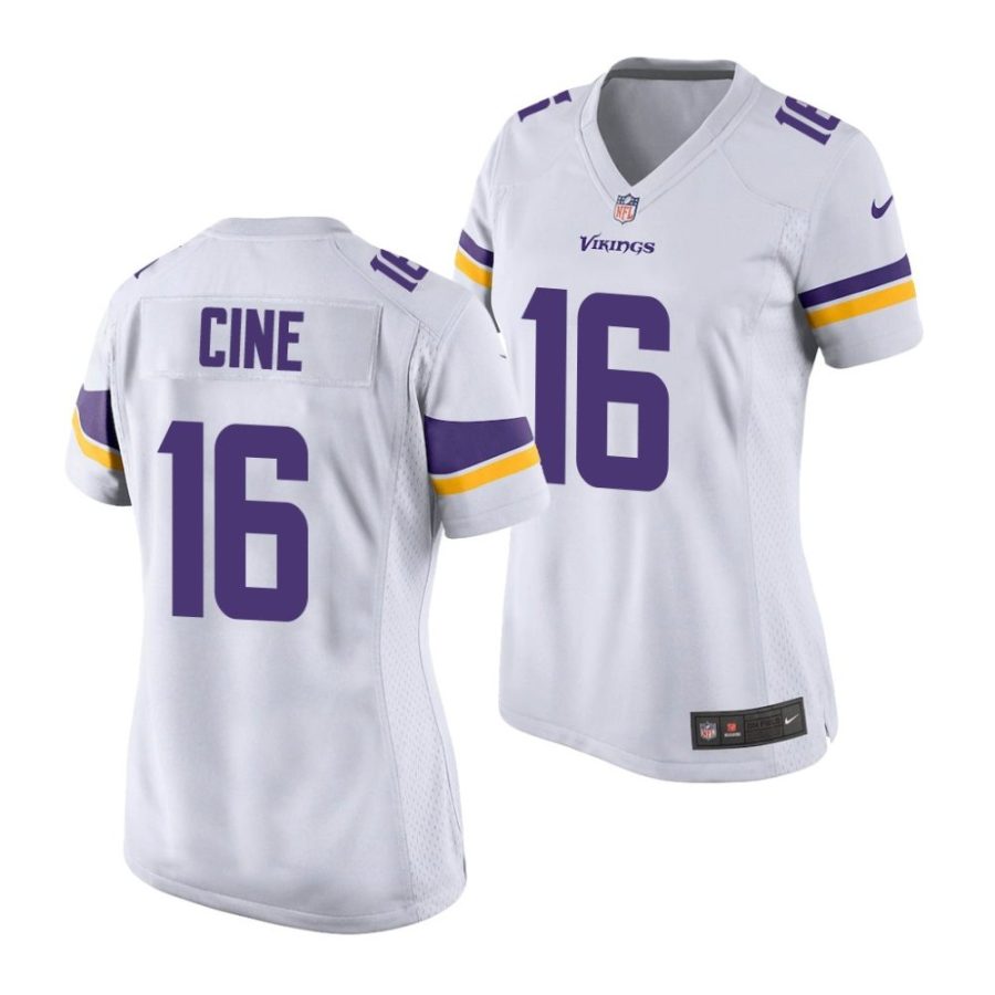 lewis cine minnesota vikings 2022 nfl draft game women white jersey scaled