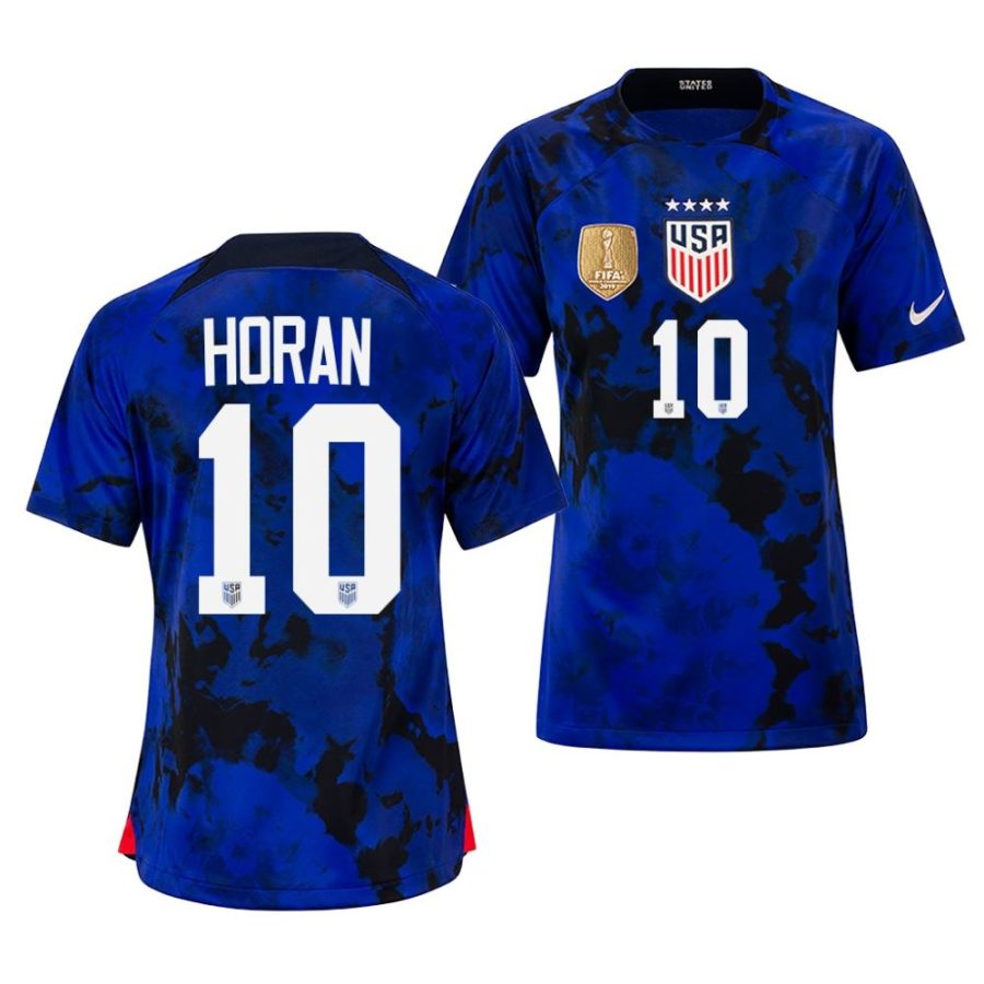 lindsey horan blue uswntfifa badge women jersey scaled