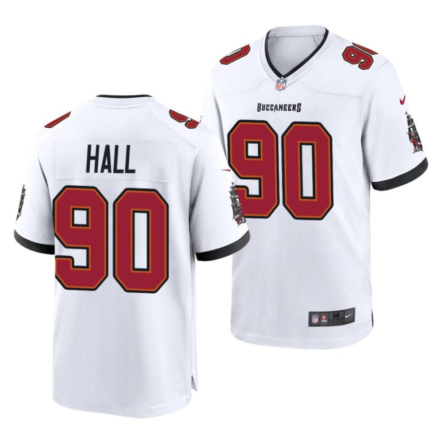 logan hall tampa bay buccaneers 2022 nfl draft game men white jersey scaled