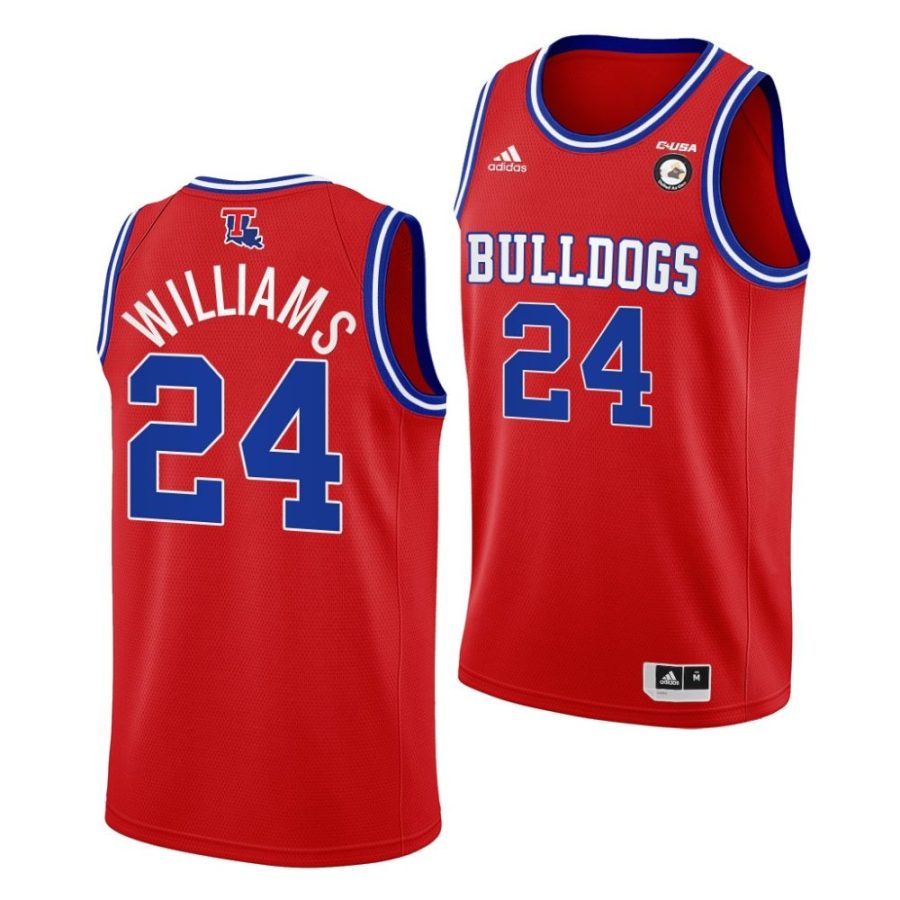 louisiana tech bulldogs cobe williams red college basketball alternate jersey scaled