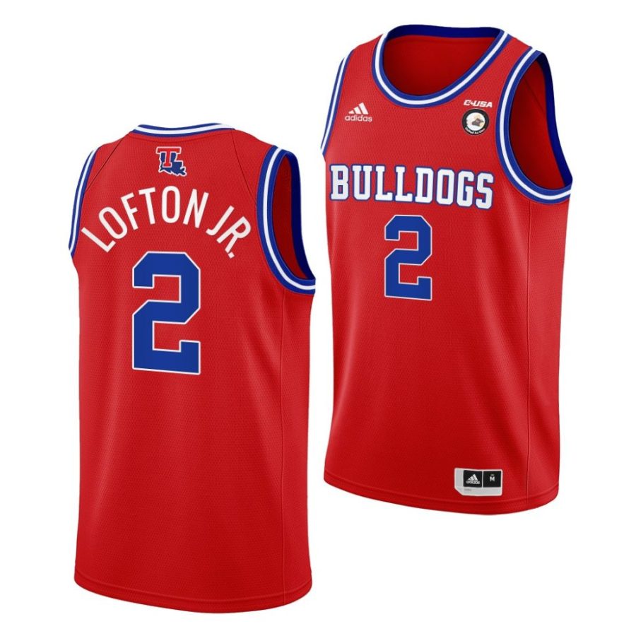 louisiana tech bulldogs kenneth lofton jr. red college basketball 2022 nba draft jersey scaled