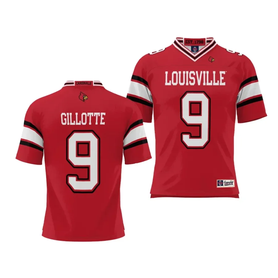 louisville cardinals ashton gillotte youth red nil player jersey scaled