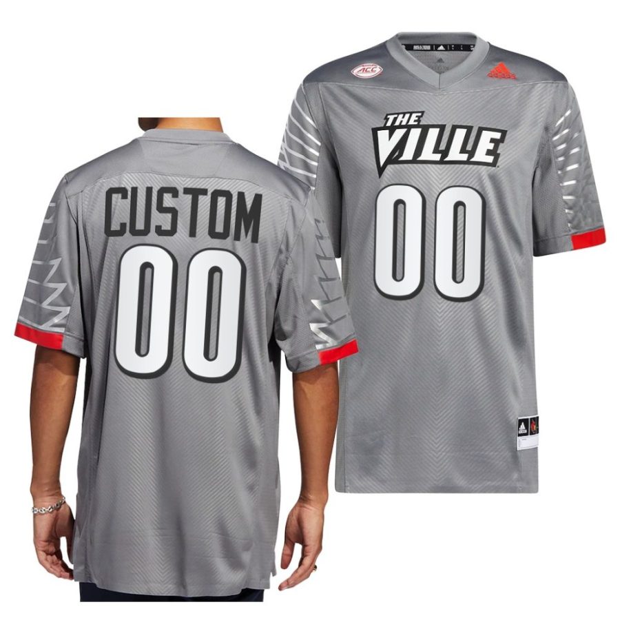louisville cardinals custom charcoal iron wings premier strategy jersey scaled