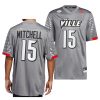 louisville cardinals jalen mitchell charcoal iron wings premier strategy jersey scaled