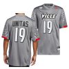 louisville cardinals johnny unitas charcoal iron wings premier strategy jersey scaled
