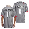 louisville cardinals lamar jackson charcoal iron wings premier strategy jersey scaled