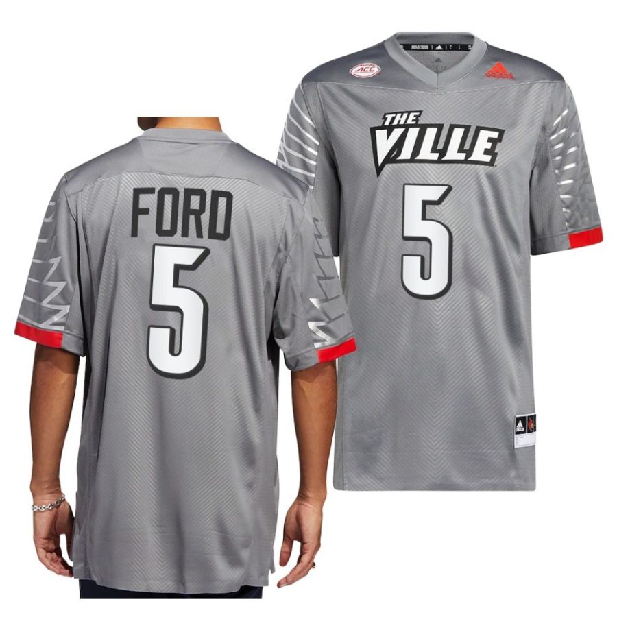 louisville cardinals marshon ford charcoal iron wings premier strategy jersey scaled