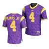 lsu tigers harold perkins jr. purple highlight print football fashion jersey scaled