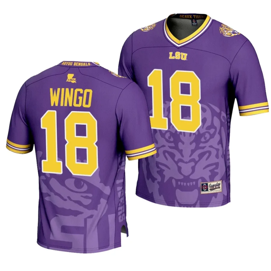 lsu tigers mekhi wingo purple icon print football fashion jersey scaled