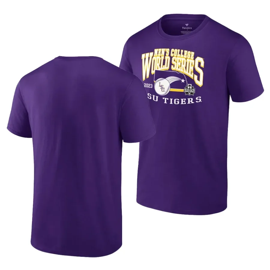 lsu tigers purple 2023 college world series ncaa baseball men t shirt scaled