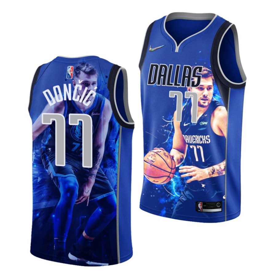 luka doncic blue 2021 22 all nba 1st team jersey scaled