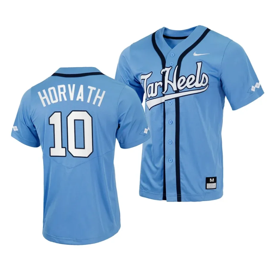 mac horvath unc tar heels 2023replica baseball menfull button jersey scaled