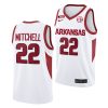 makhel mitchell white college basketball 2022 23 jersey scaled