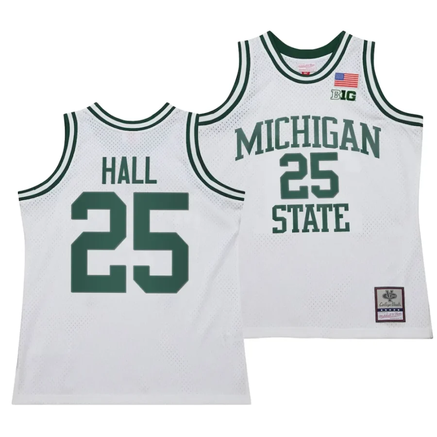 malik hall white 125th basketball anniversary 1990 throwback michigan state spartansfashion jersey scaled