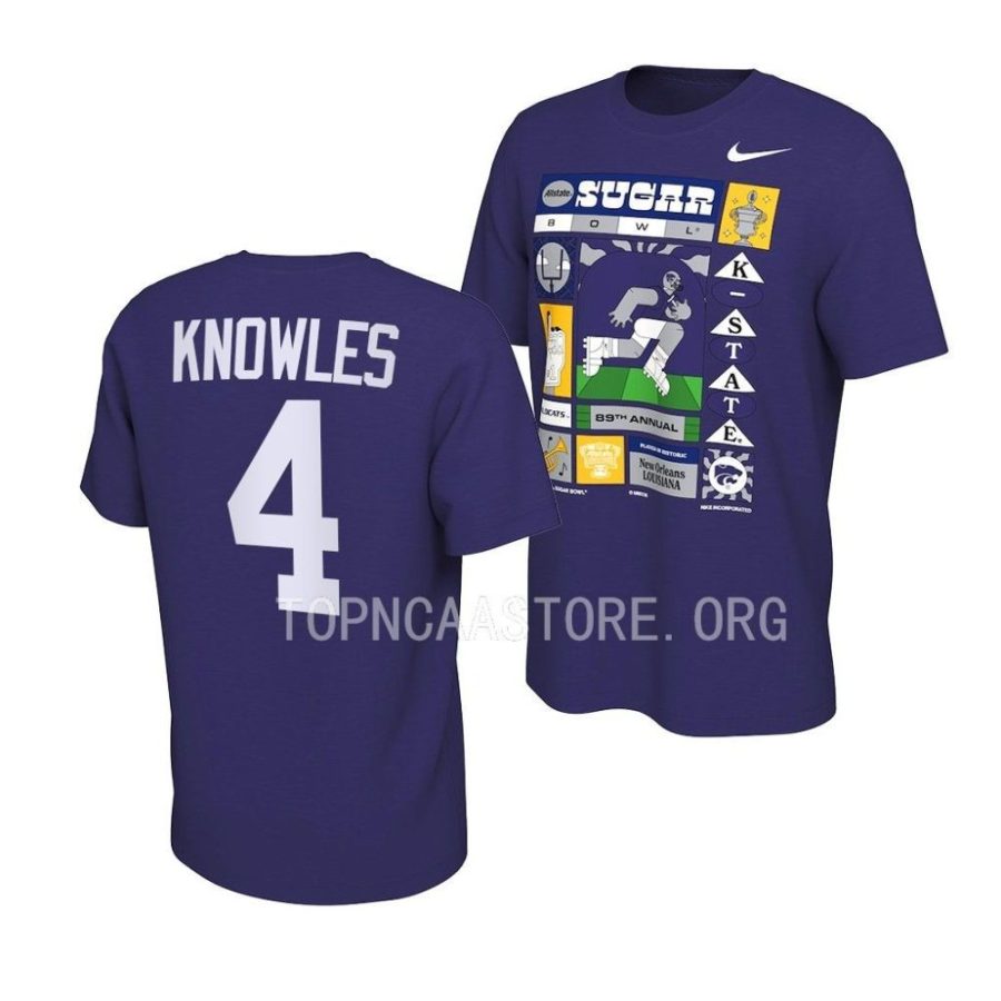 malik knowles illustrated 2022 sugar bowl purple t shirts scaled