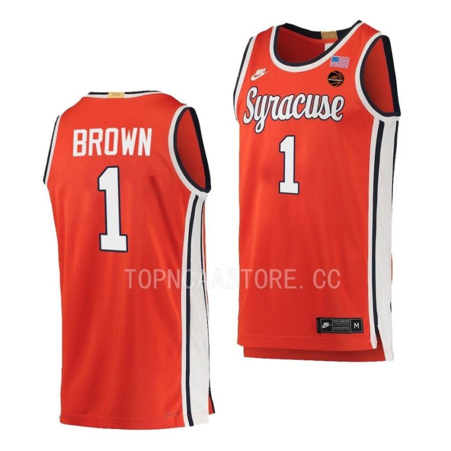 maliq brown orange retro basketball 2022 23limited jersey scaled