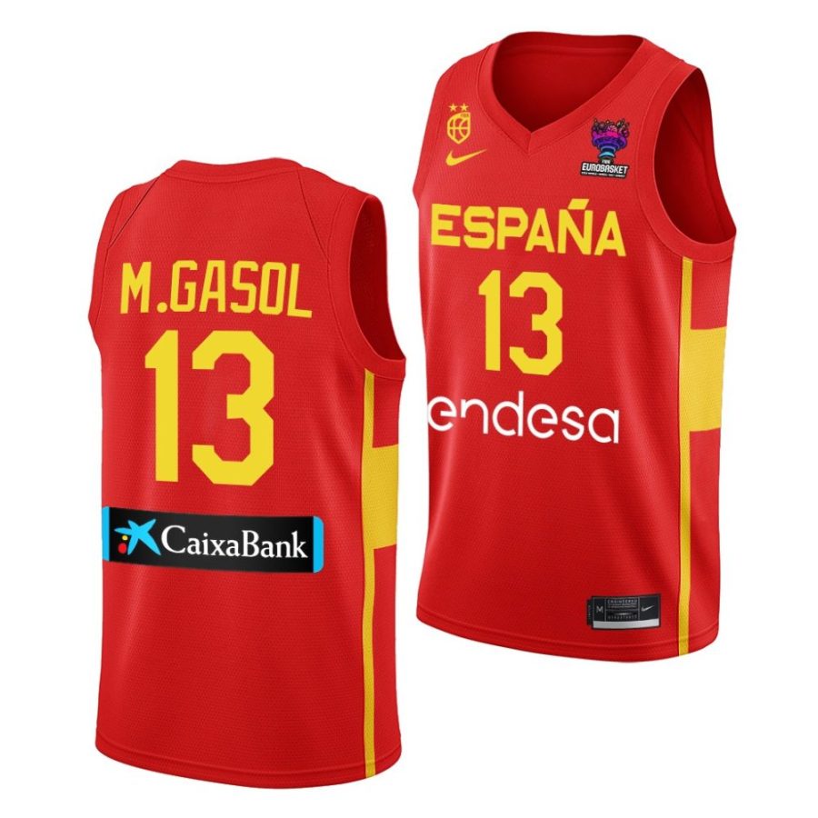 marc gasol spain 2022 fiba eurobasket champions red away jersey scaled