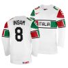 marco insam white 2022 iihf world championship italy home jersey scaled