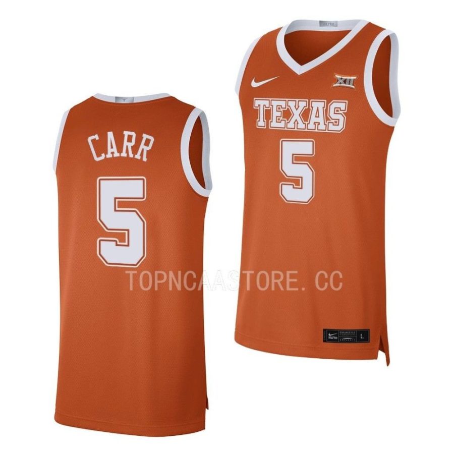 marcus carr orange limited basketball 2022 23 jersey scaled