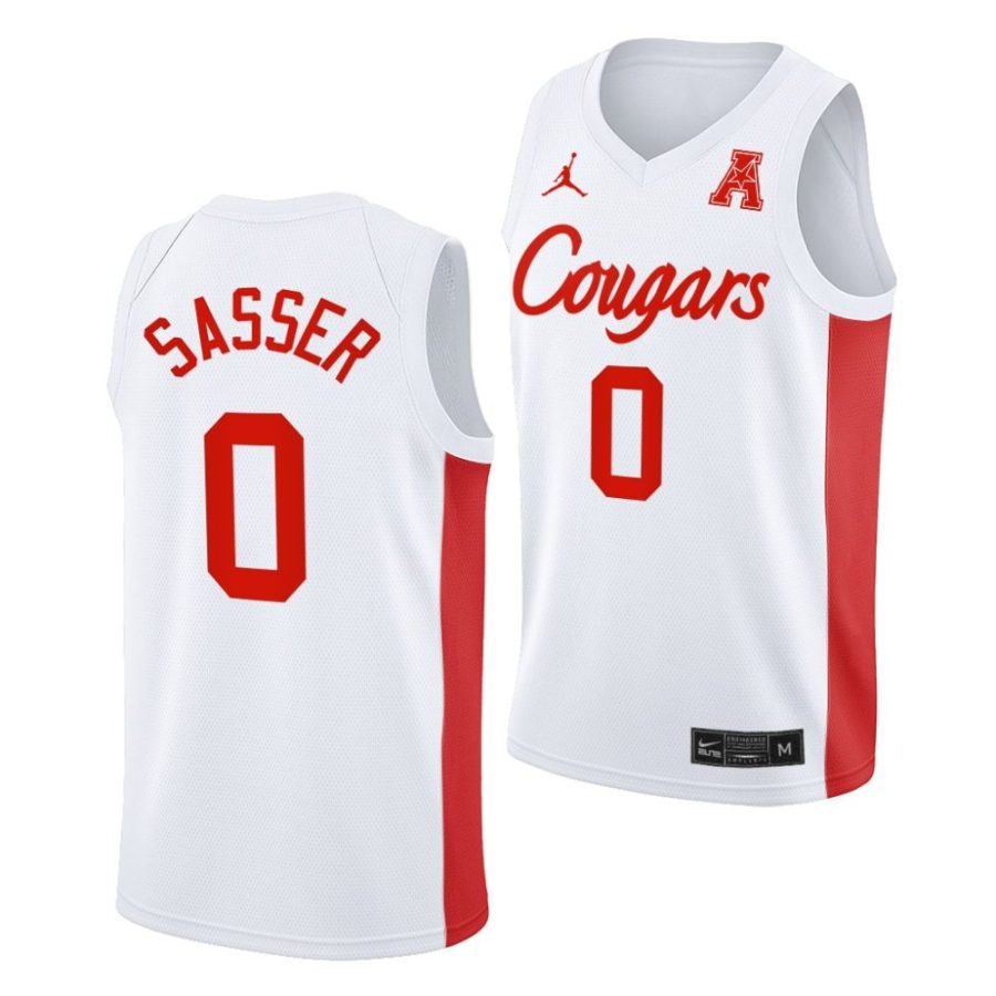 marcus sasser houston cougars 2022 23college basketball white jersey scaled