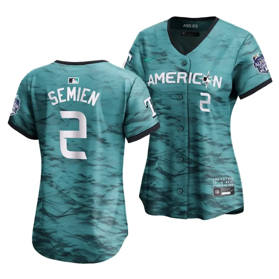 marcus semien teal american league2023 mlb all star game women jersey scaled
