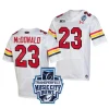 maryland terrapins colby mcdonald white 2023 music city bowl jersey scaled