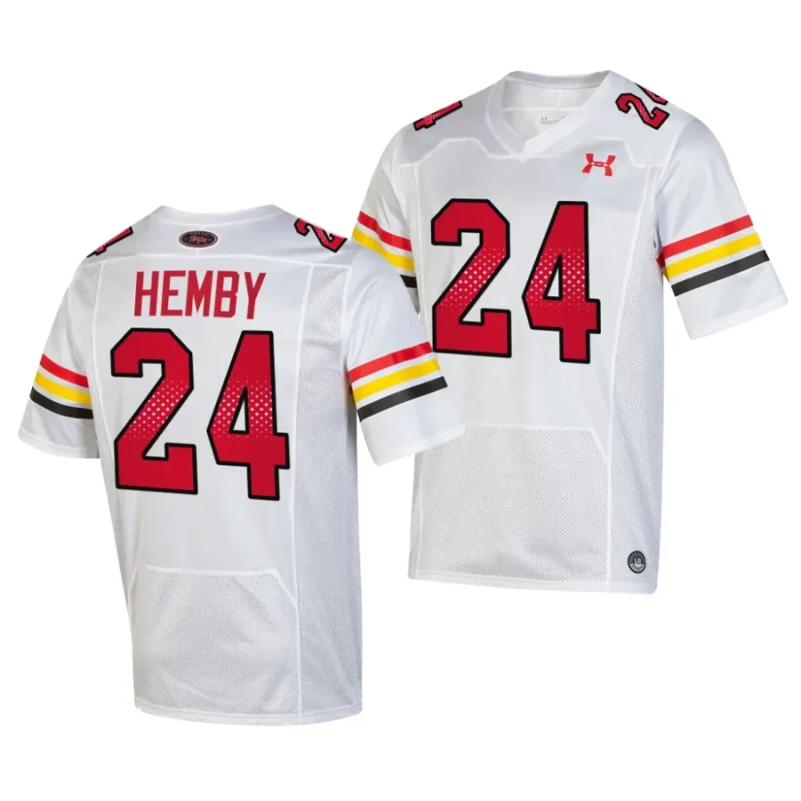 maryland terrapins roman hemby white 2023special game throwback football jersey scaled