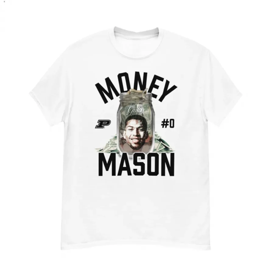 mason gillis classic college basketball white t shirts