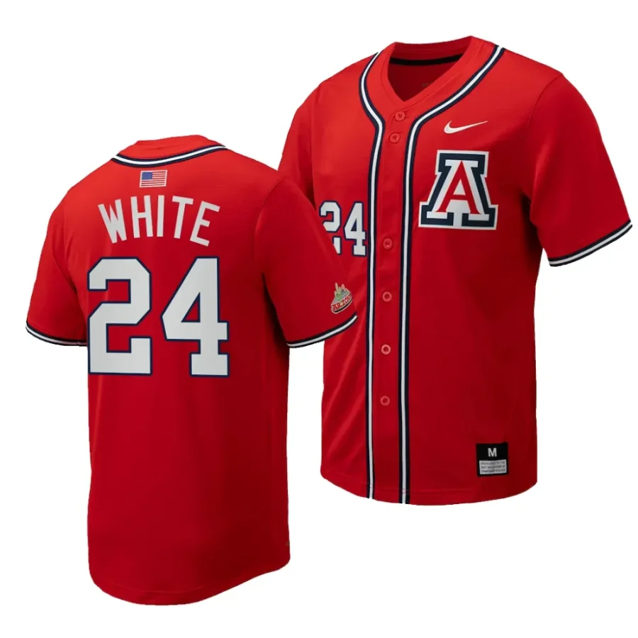 mason white red replica baseballfull button arizona wildcats jersey scaled