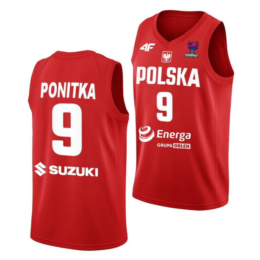 mateusz ponitka poland fiba eurobasket 2022 red away jersey scaled