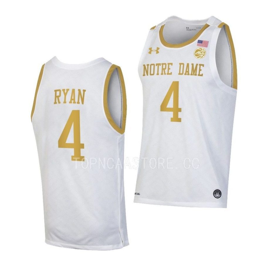 matt ryan notre dame fighting irish alumni basketball white jersey scaled