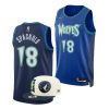 matteo spagnolo timberwolves city edition 2022 nba draft italy blue jersey scaled