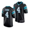 matthew corral carolina panthers 2022 nfl draft game men black jersey scaled