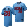 matthew martinez arizona wildcats light bluereplica baseball menfull button jersey scaled
