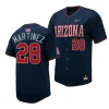 matthew martinez navy replica baseballfull button arizona wildcats jersey scaled