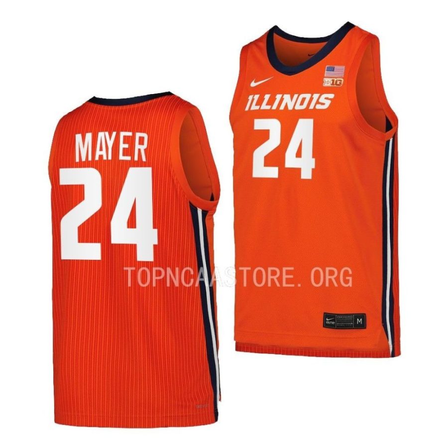 matthew mayer illinois fighting illini replica basketball orange jersey scaled