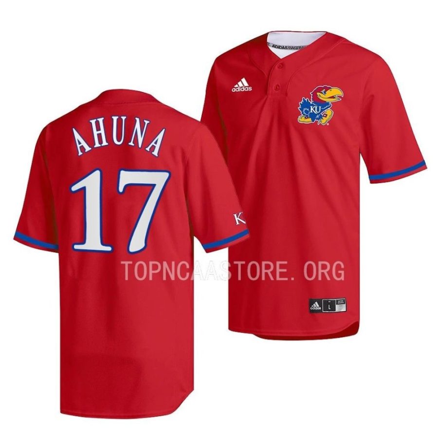 maui ahuna red college baseball kansas jayhawksreplica jersey scaled