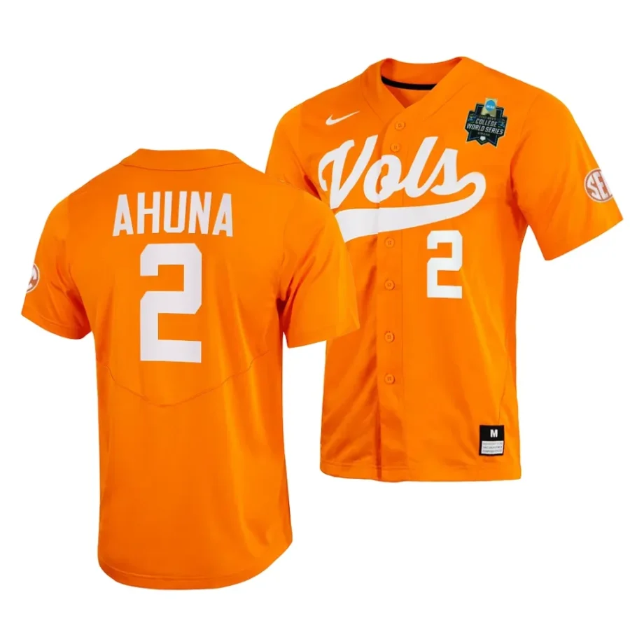 maui ahuna tennessee volunteers orange2023 ncaa baseball college world series menomaha 8 jersey scaled