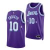 max christie lakers city edition 2022 nba draft michigan state spartans purple jersey scaled