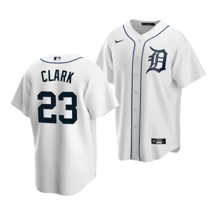 max clark tigers replica home 2023 mlb draft white jersey scaled