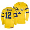 max friberg home 2022 iihf world championship yellow jersey scaled