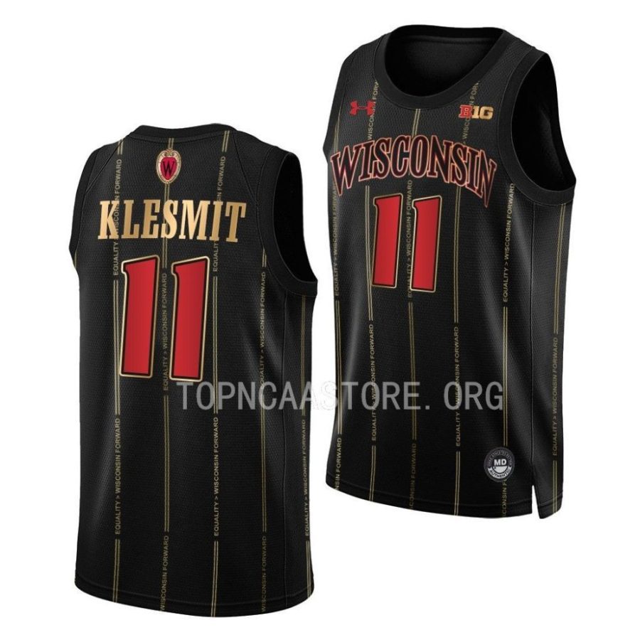 max klesmit wisconsin badgers by the players 2022 23 alternate basketball jersey scaled