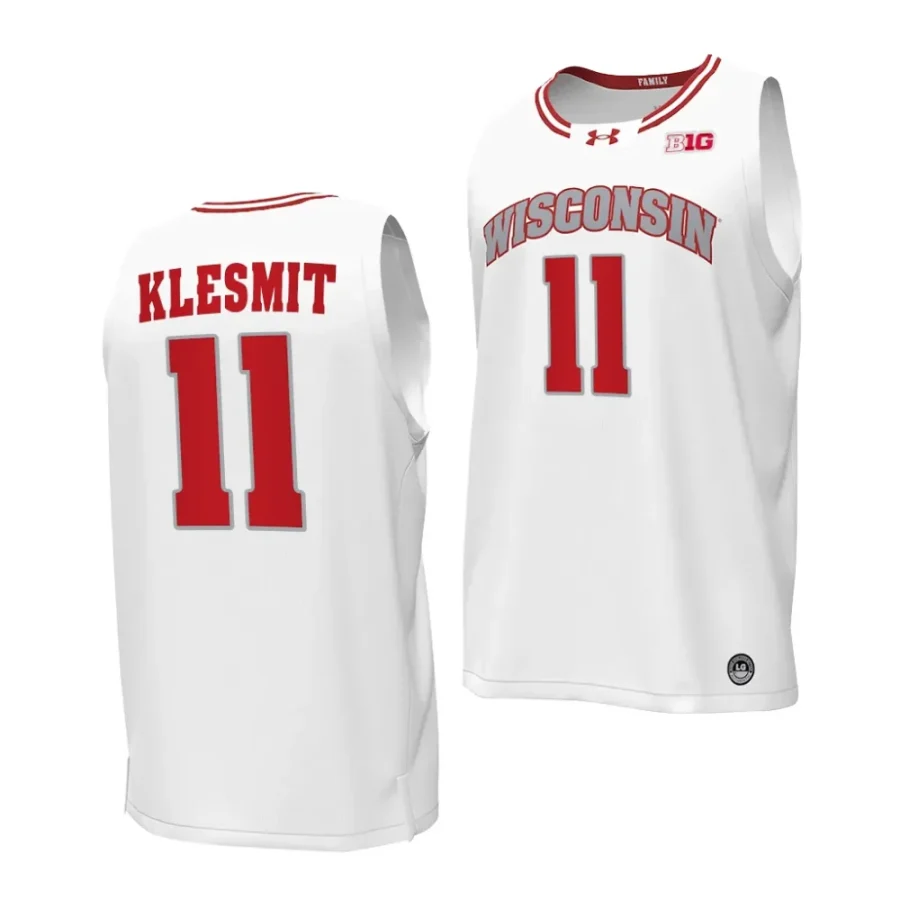 max klesmit wisconsin badgers by the players 2023 24 alternate basketball jersey scaled