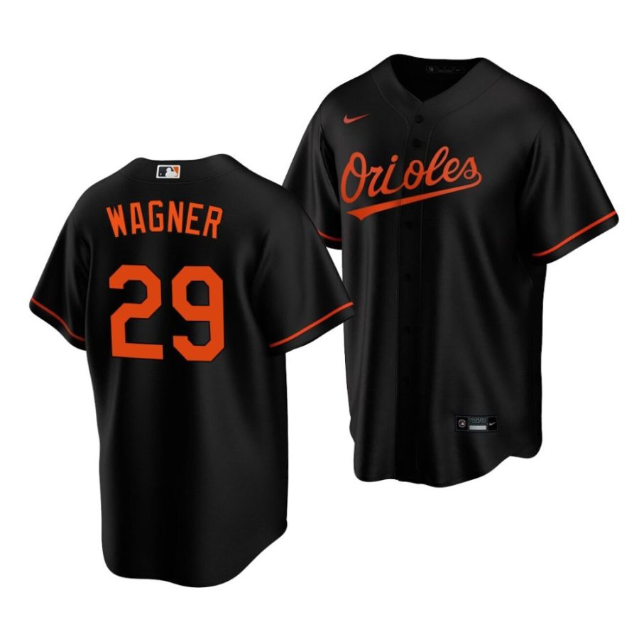 max wagner orioles alternate 2022 mlb draft replica black jersey scaled