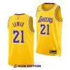 maxwell lewis lakers 2023 nba draft yellow icon edition men jersey scaled