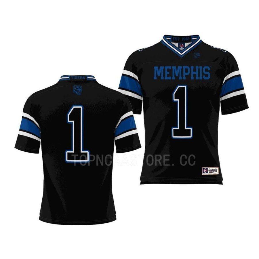 memphis tigers black endzone football prosphere jersey scaled