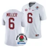 men alabama crimson tide jam miller white 2024 rose bowl college football playoff jersey scaled