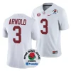 men alabama crimson tide terrion arnold white 2024 rose bowl college football playoff jersey scaled